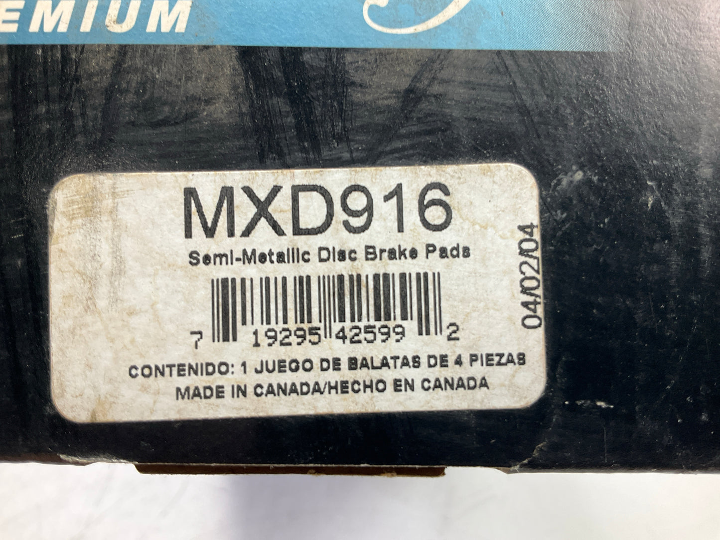 Kemparts MXD916 Front Brake Pads For 2006-2012 Porsche 911