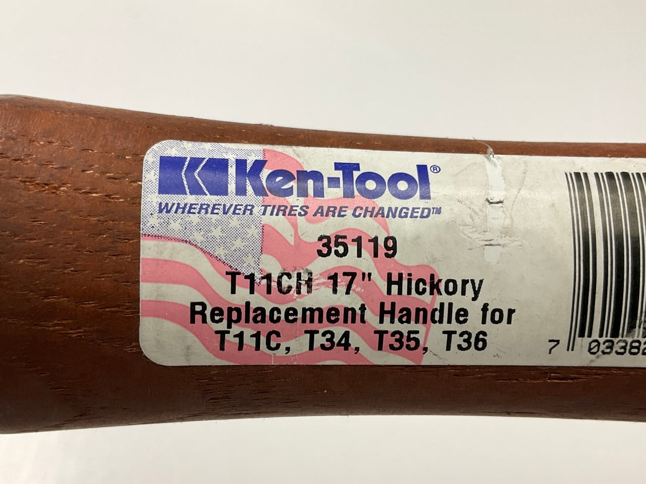 Ken-Tool T11CH 35119 17'' Hickory Wood Handle For T11C, T34, And T36 Hammer