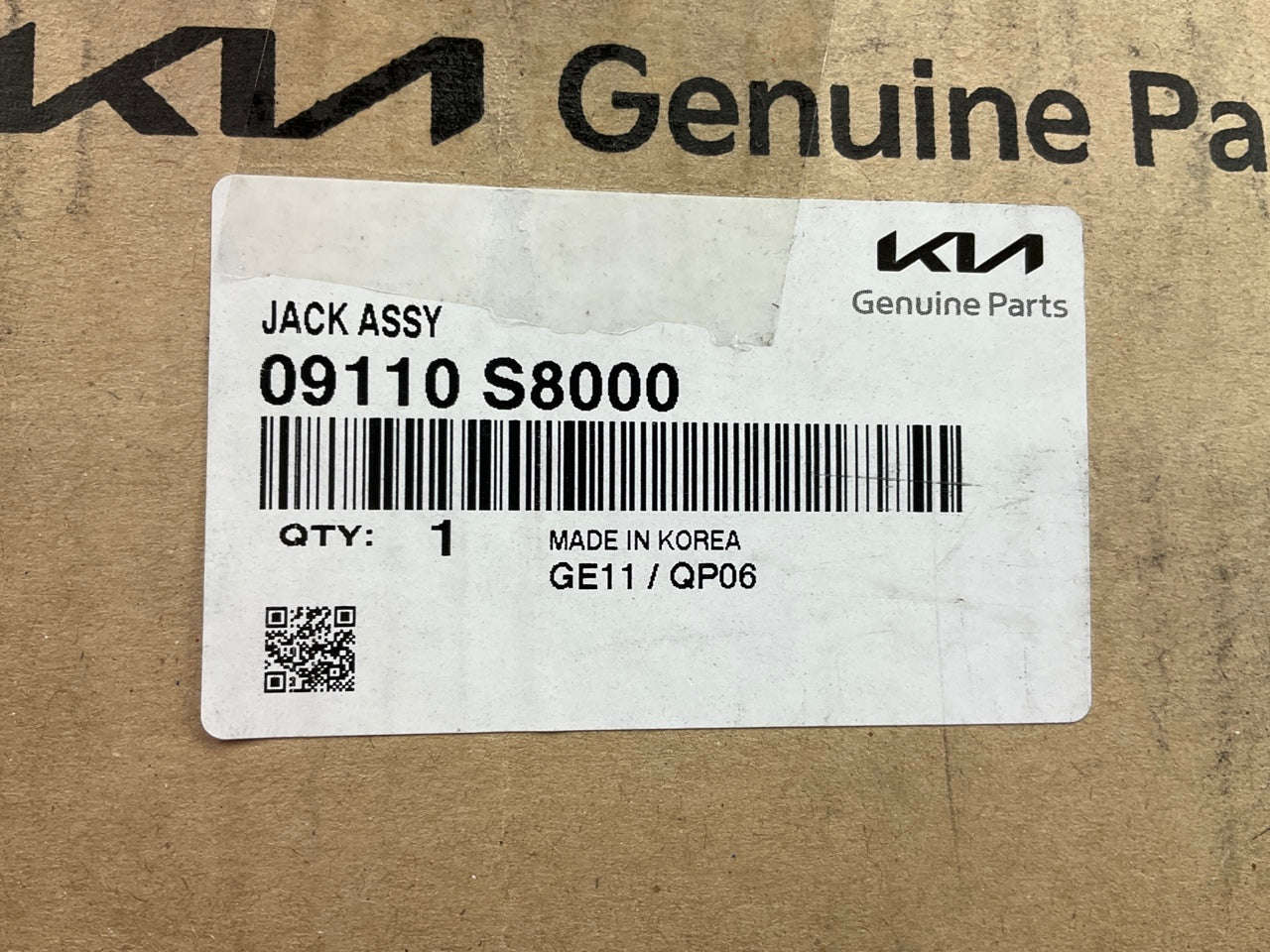 NEW - OEM 09110S8000 Jack Assembly For 2020-2024 Kia Telluride