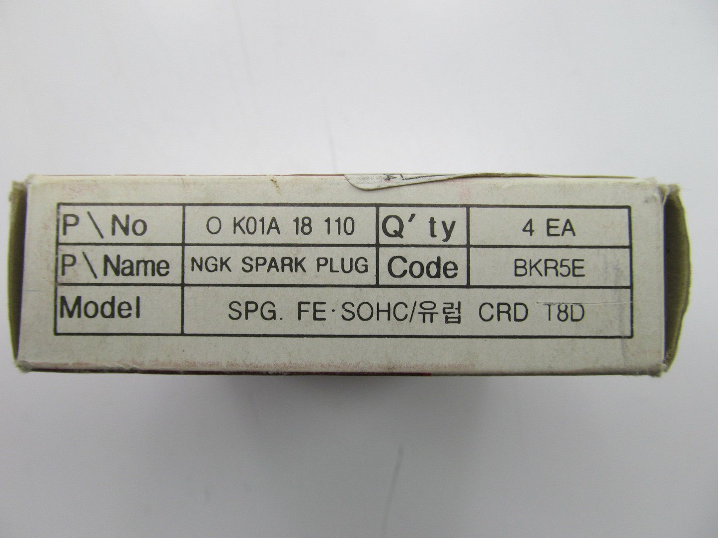 (4) NEW GENUINE Spark Plugs OEM For Kia 0K01A18110 - NGK BKR5E