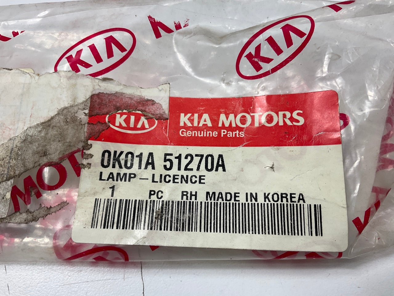 NEW License Plate Light Lamp OEM For 1998-2002 Kia Sportage 0K01A51270A