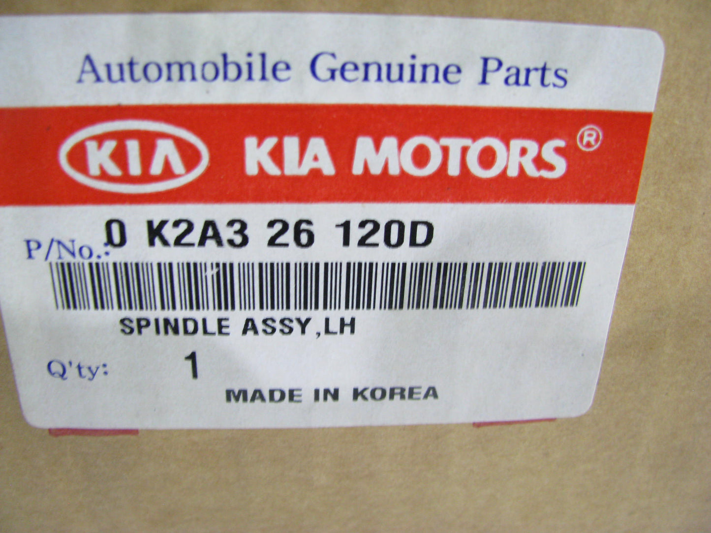 NEW 0K2A326120D LEFT Steering Knuckle Spindle OEM For 98-01 Sephia 00-04 Spectra