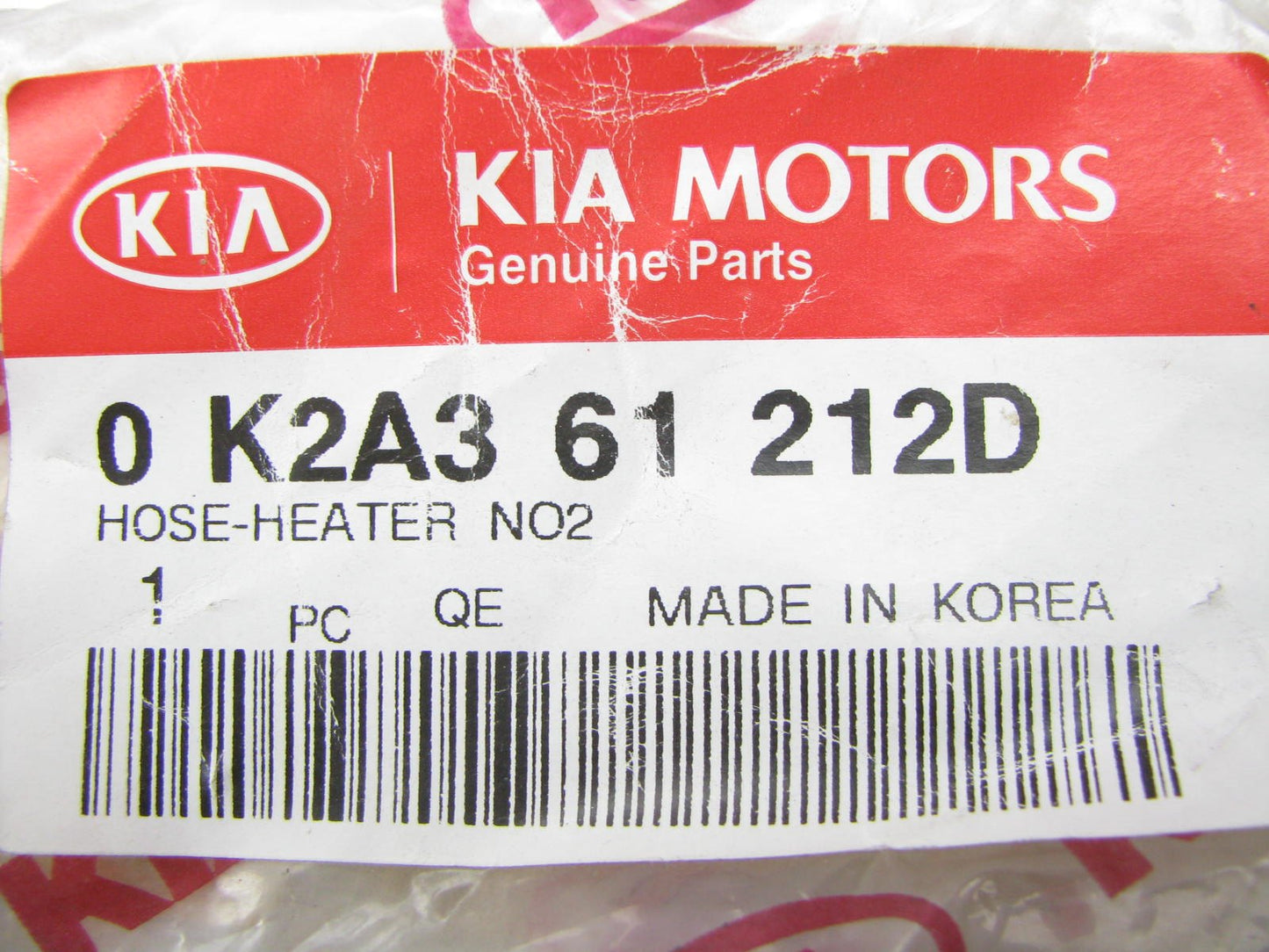 NEW GENUINE HVAC Heater Hose OEM For 2002-2004 Kia Spectra 1.8L 4-CYLINDER