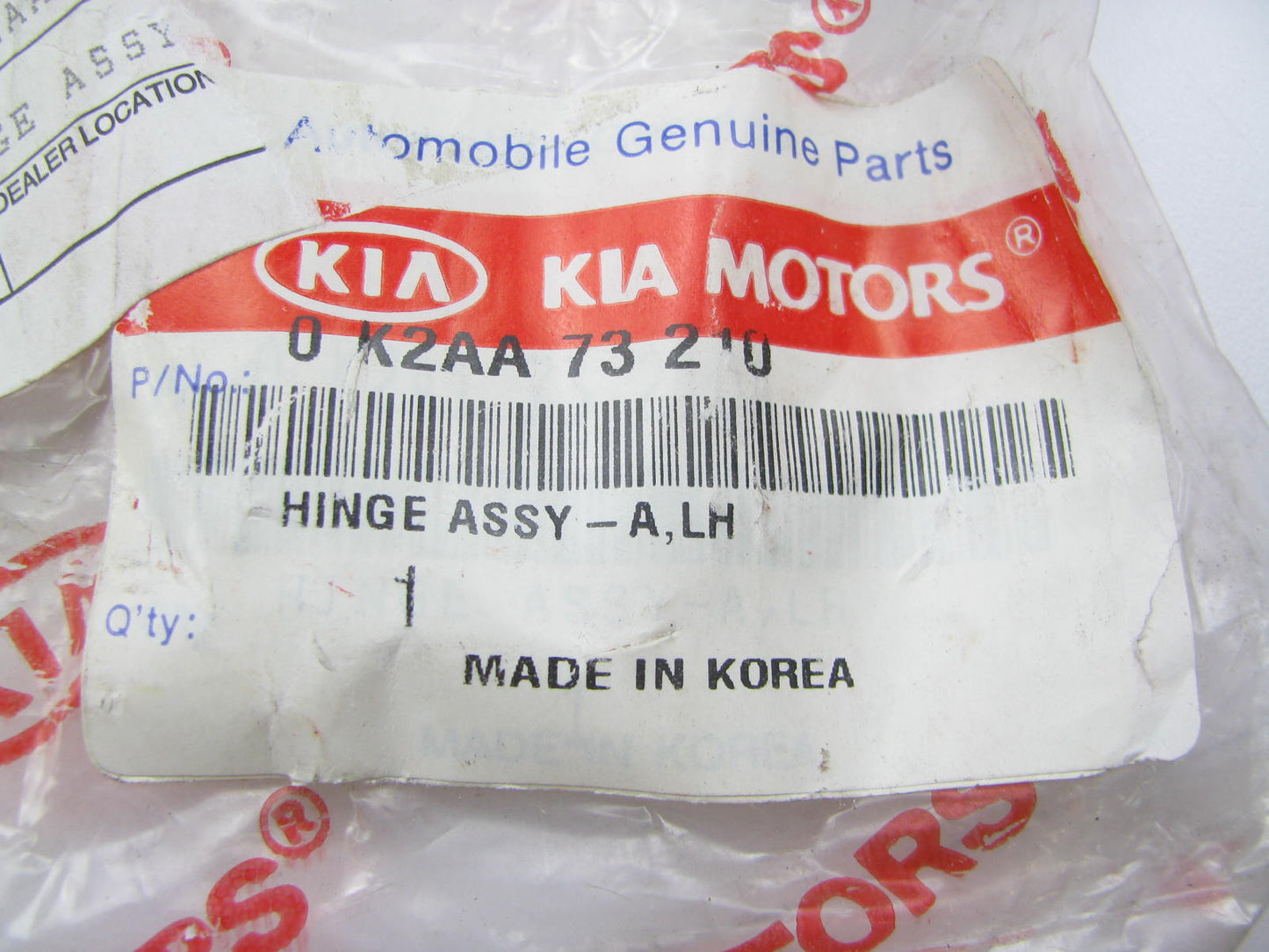 NEW GENUINE REAR LEFT Door UPPER Hinge OEM For 98-01 Kia Sephia 00-04 Spectra