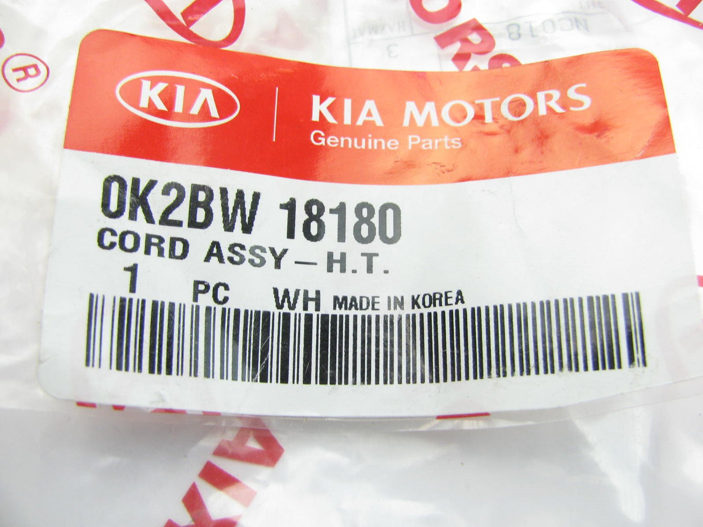 CYLINDER # 3 - Single Spark Plug Wire Lead OEM For 00-04 KIA Spectra 0K2BW18180