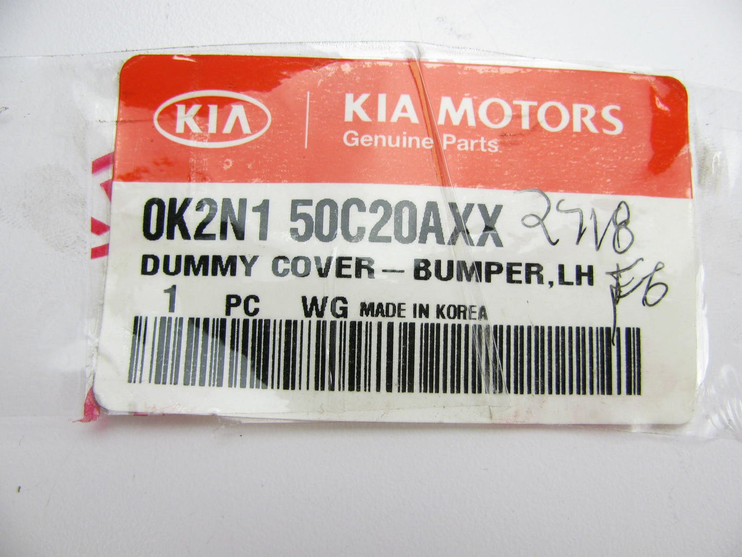 Front Bumper LEFT Foglight Tow Hook Dummy Cover Cap OEM For 02-04 Spectra SEDAN