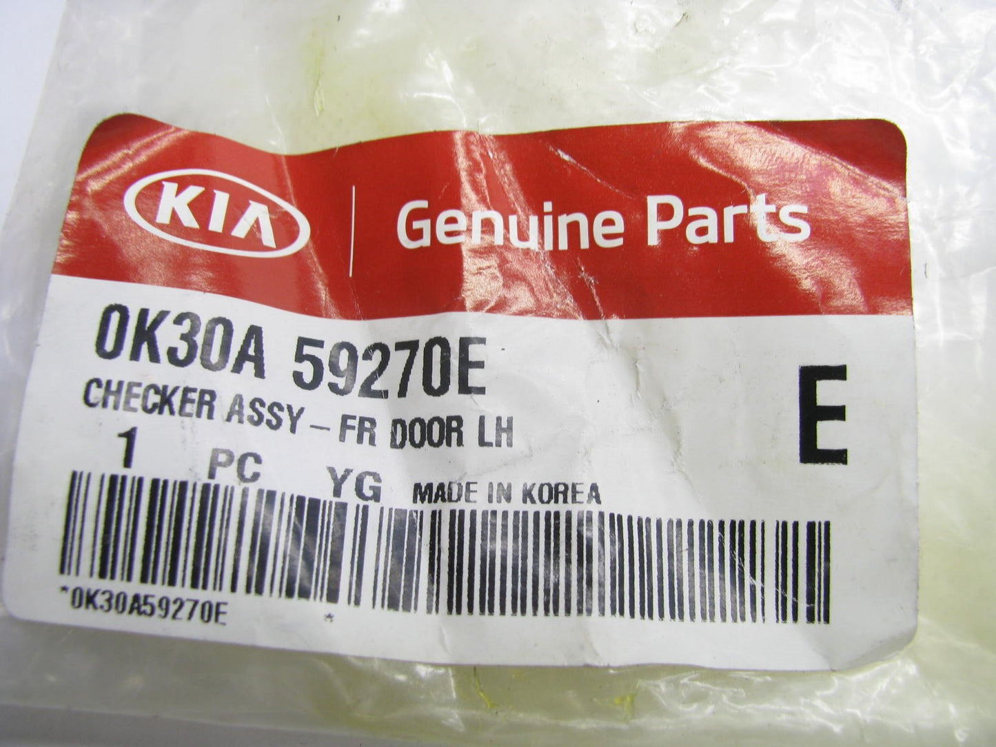 NEW - OEM 0K30A59270E FRONT LEFT Door Check Strap For 2001-2005 Kia Rio