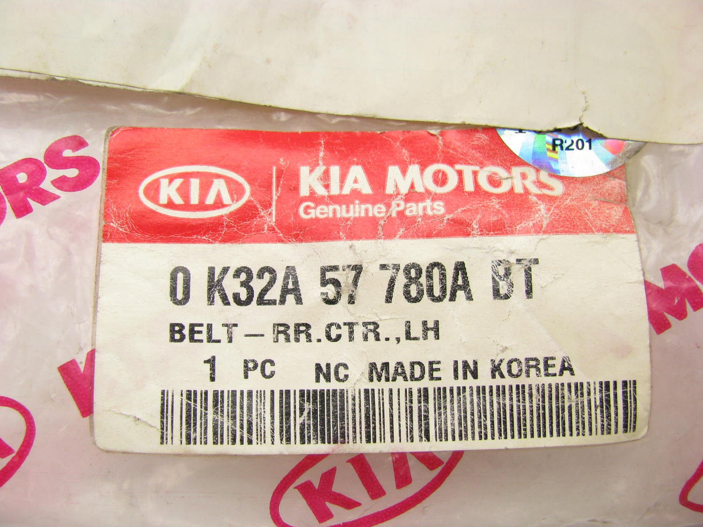 NEW - OEM Rear Left Side Center Seat Belt Buckle For 2001-2005 Rio 0K32A57780ABT