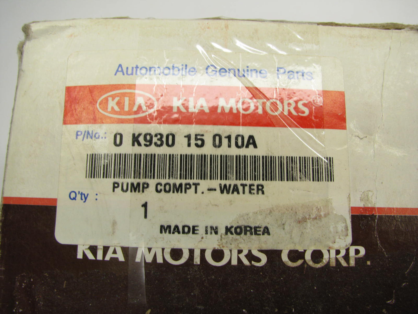 NEW Water Pump 0K93015010A Genuine OEM For KIA