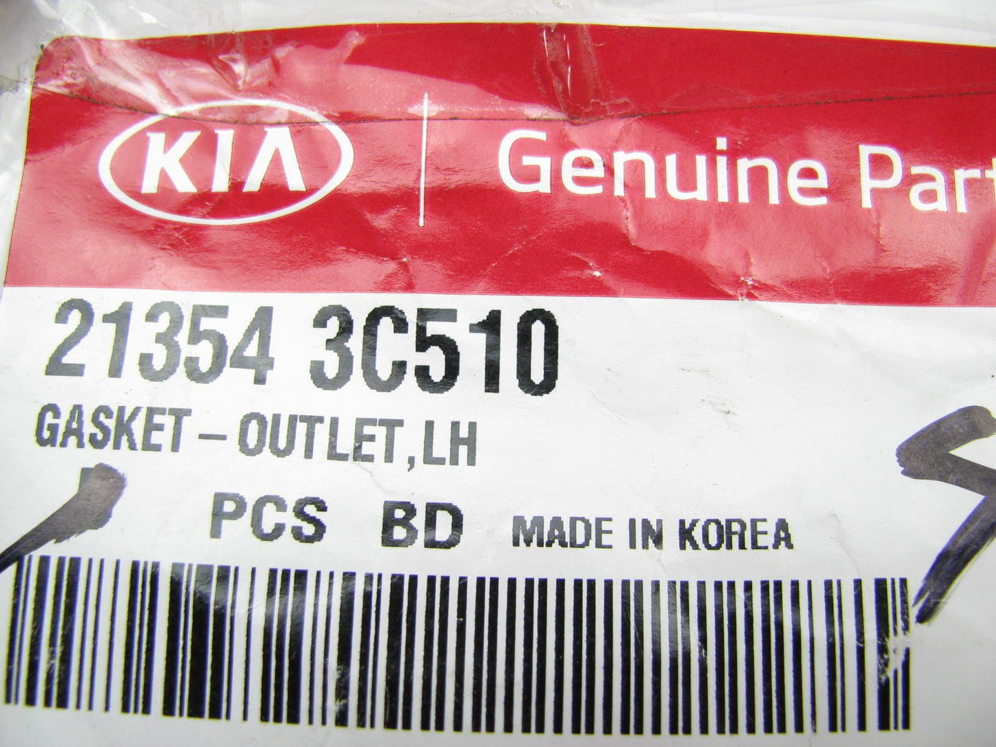 New Genuine Left Engine Timing Cover Gasket OEM For Kia 213543C510