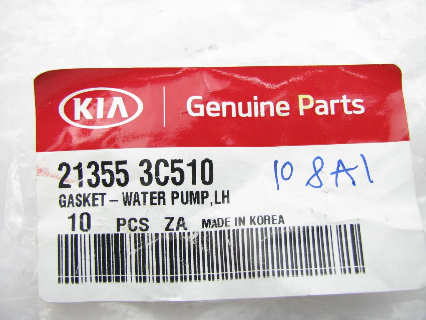 New Genuine Left Side Engine Water Pump Gasket OEM For Kia V6 ONLY 213553C510