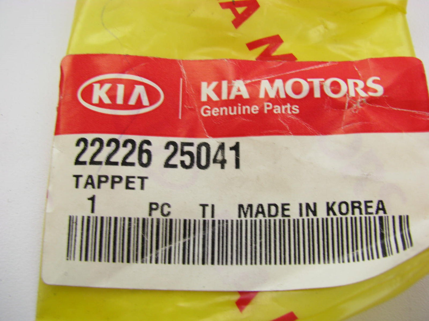 (1) New Genuine Engine Camshaft Follower Valve Lifter Tappet 3.60mm OEM For Kia