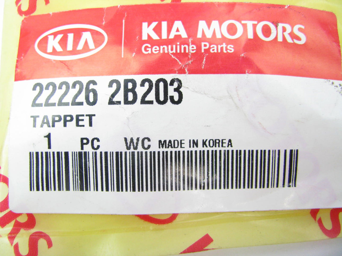 NEW GENUINE Valve Follower Lifter Tappet OEM For Kia 222262B203 1.6L 3.030mm