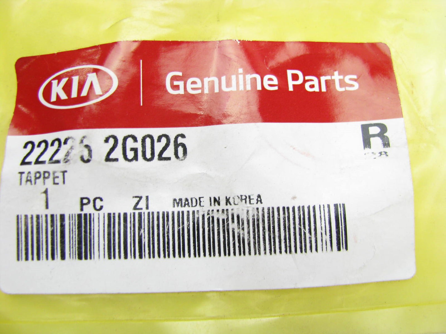 NEW GENUINE Engine Camshaft Follower Valve Lifter Tappet OEM For Kia 222262G026