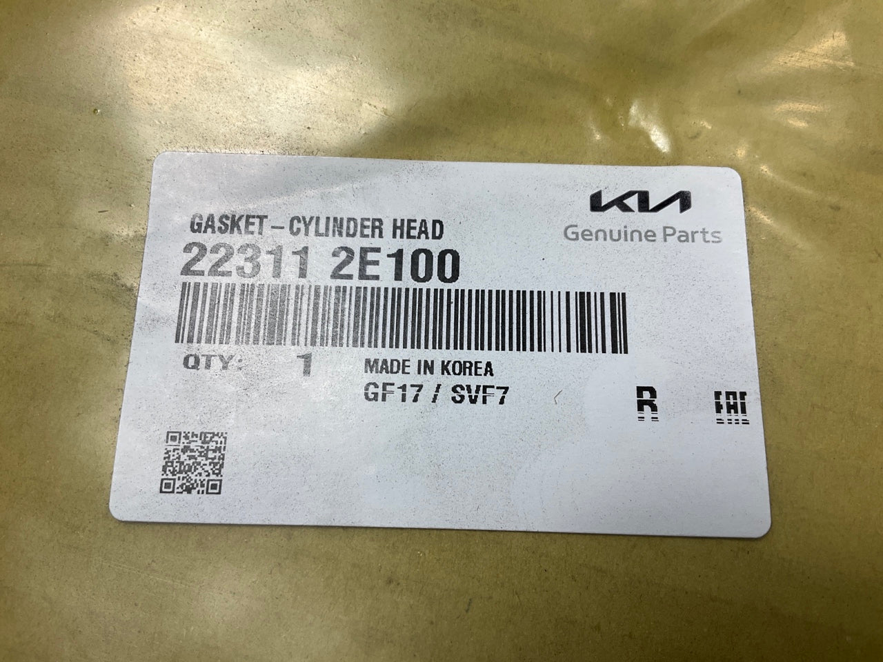 NEW GENUINE Cylinder Head Gasket OEM For 2017-2019 Kia 2.0L 223112E100