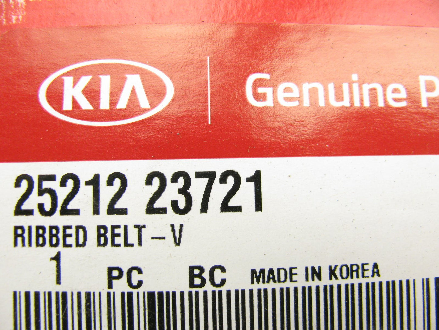 Genuine Serpentine Accessory Drive V-Belt OEM For KIA 2521223721