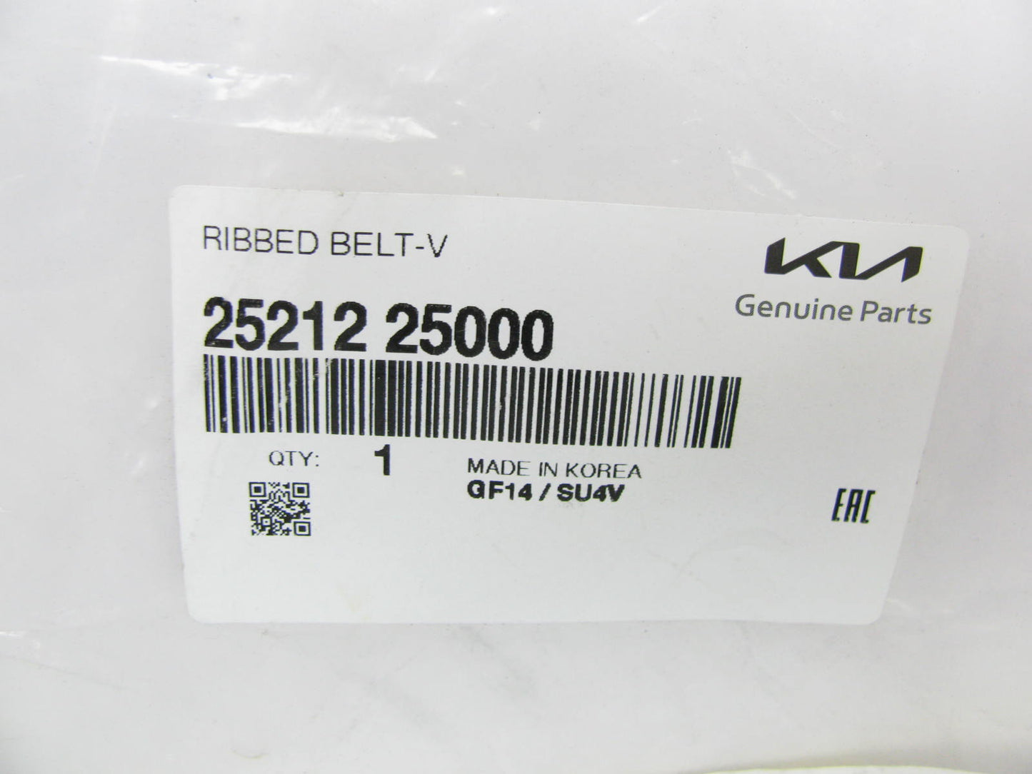 NEW - OEM 2521225000 Serpentine Belt For Kia