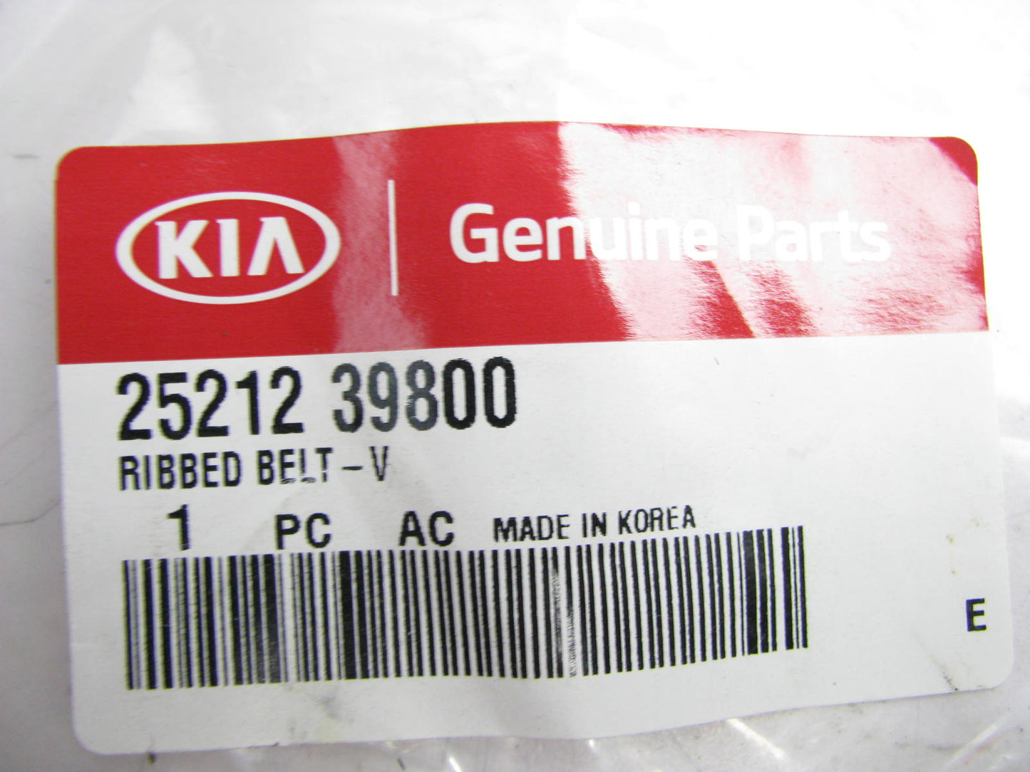 NEW - OEM 2521239800 Serpentine Belt - 0.69'' X 45.00'' - 5 Ribs For Kia