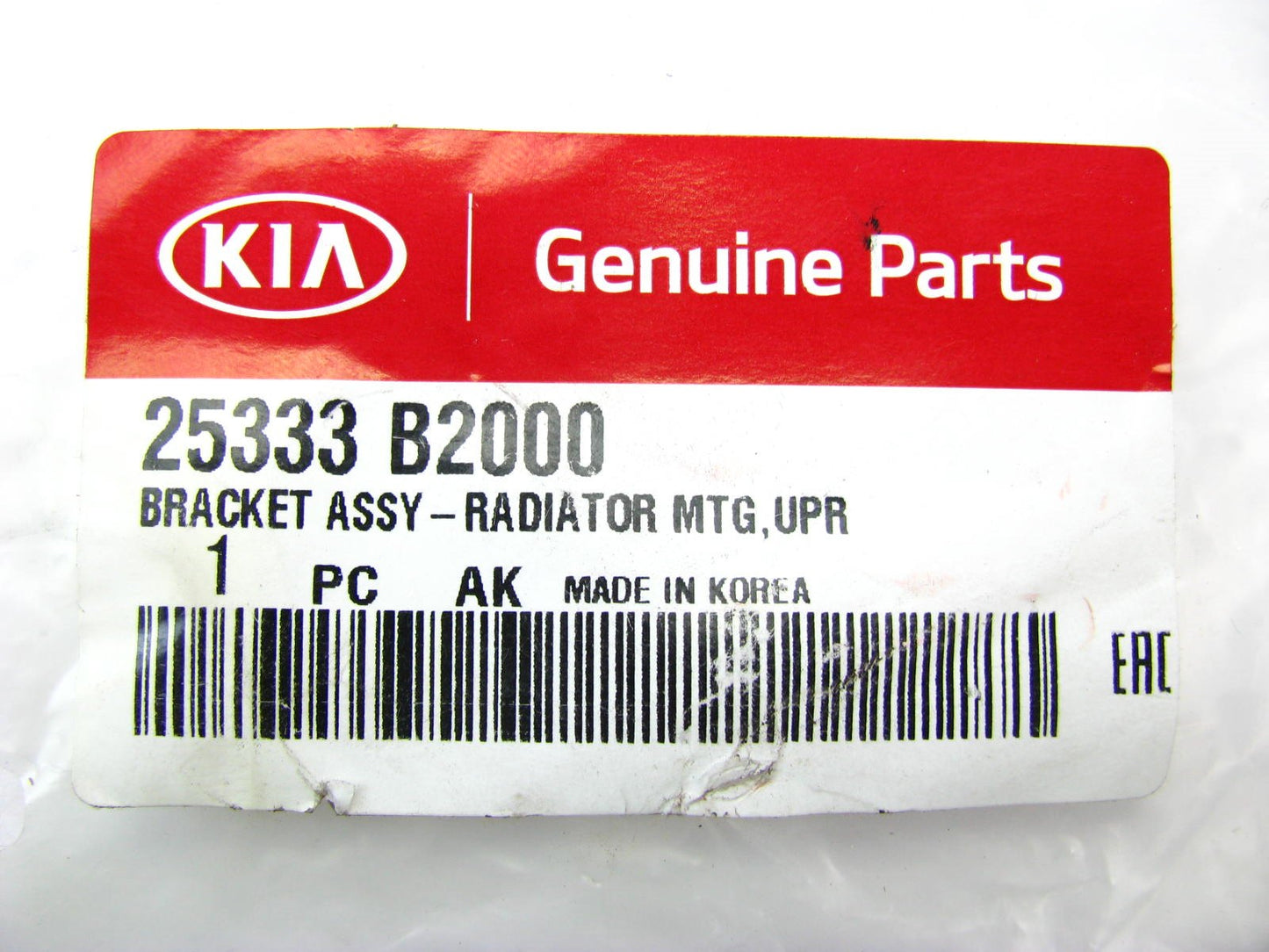 New OEM Upper Radiator Mounting Bracket For 14-15 Kia Soul 25333B2000