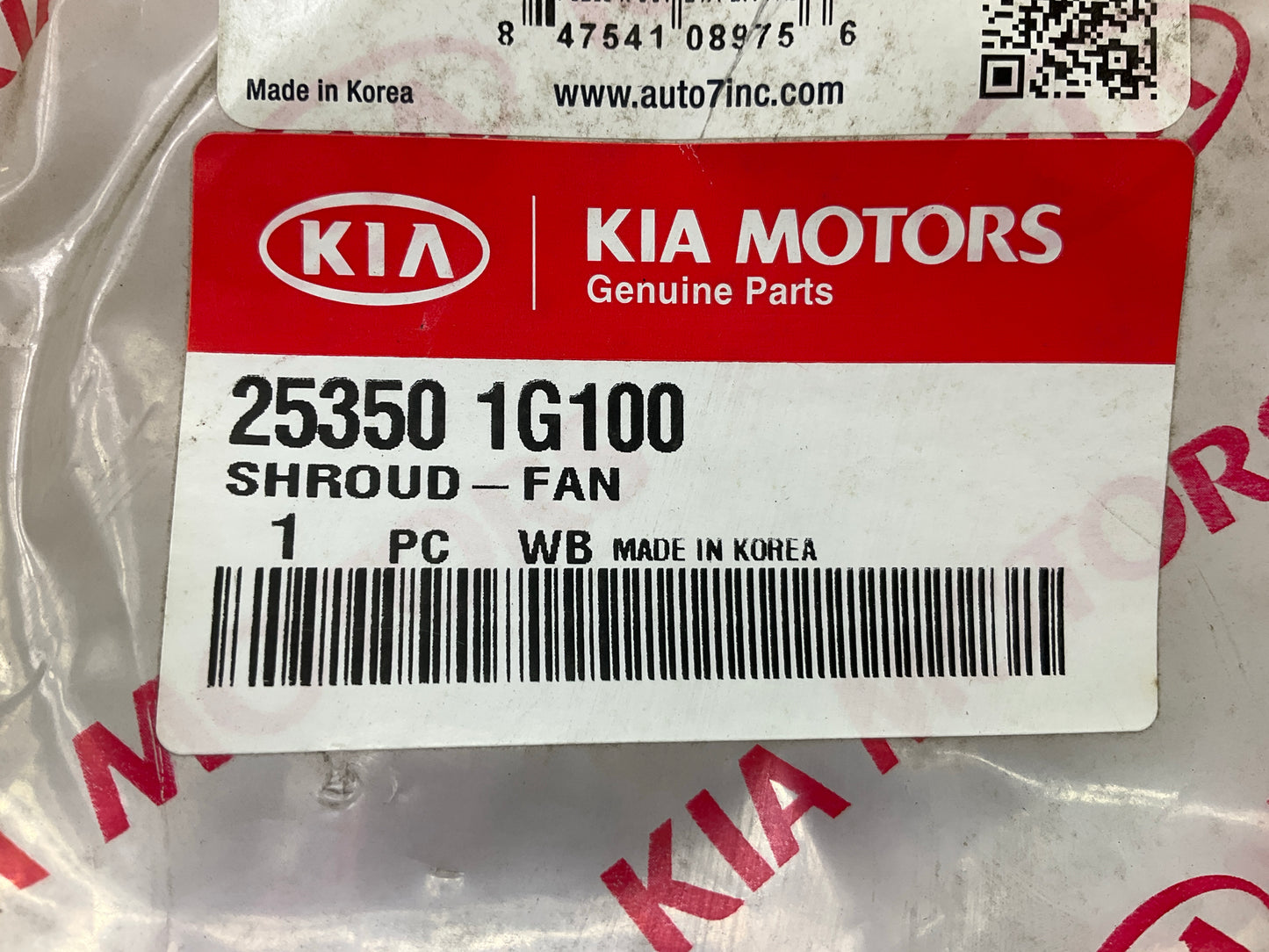 New Engine LEFT Cooling Fan Shroud OEM For 2006-2008 Kia Rio 253501G100