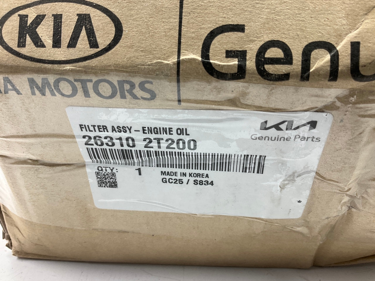 NEW OEM 263102T200 Engine Oil Filter Assembly For 2022-23 Kia Stinger 2.5L TURBO
