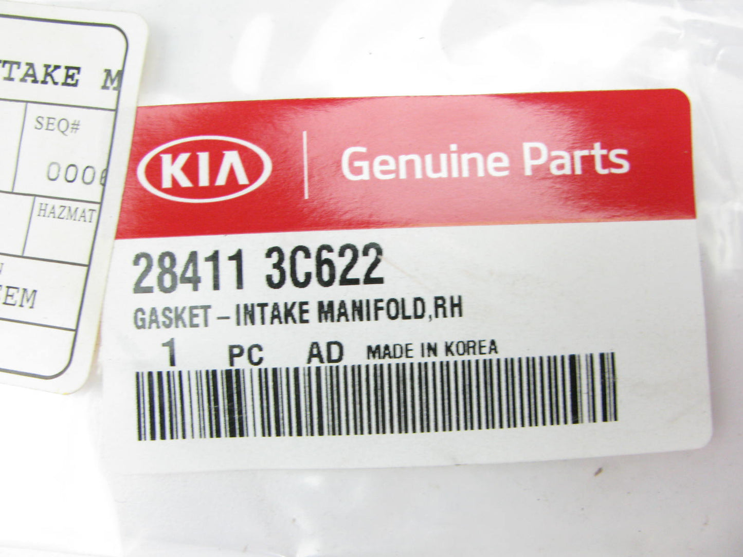 NEW - OEM 284113C622 Right Intake Manifold Gasket For 2006-2012 Kia 3.3L 3.8L