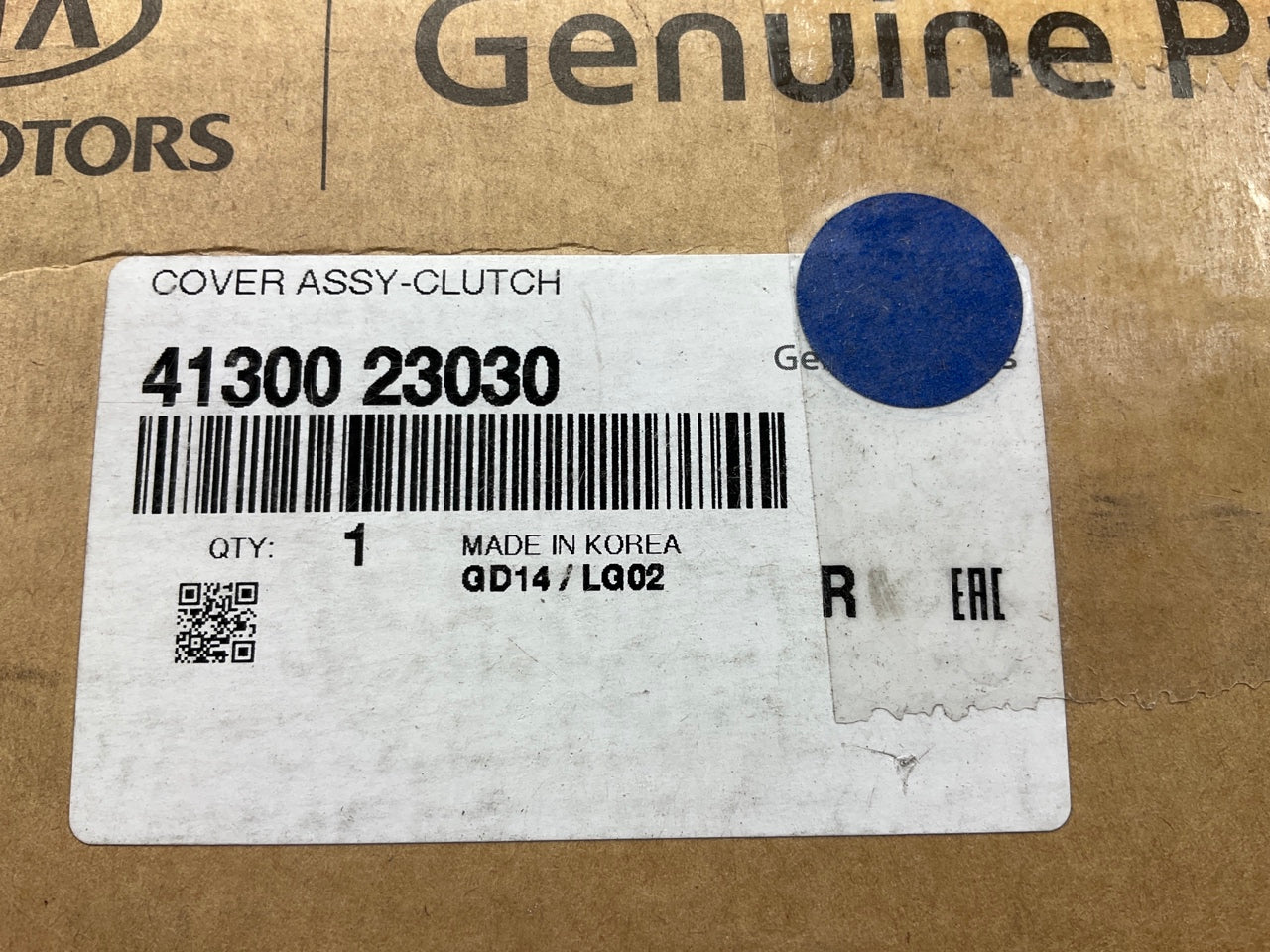 NEW - OEM 4130023030 Clutch Pressure Plate For 2005-2011 Kia Rio 1.6L-L4