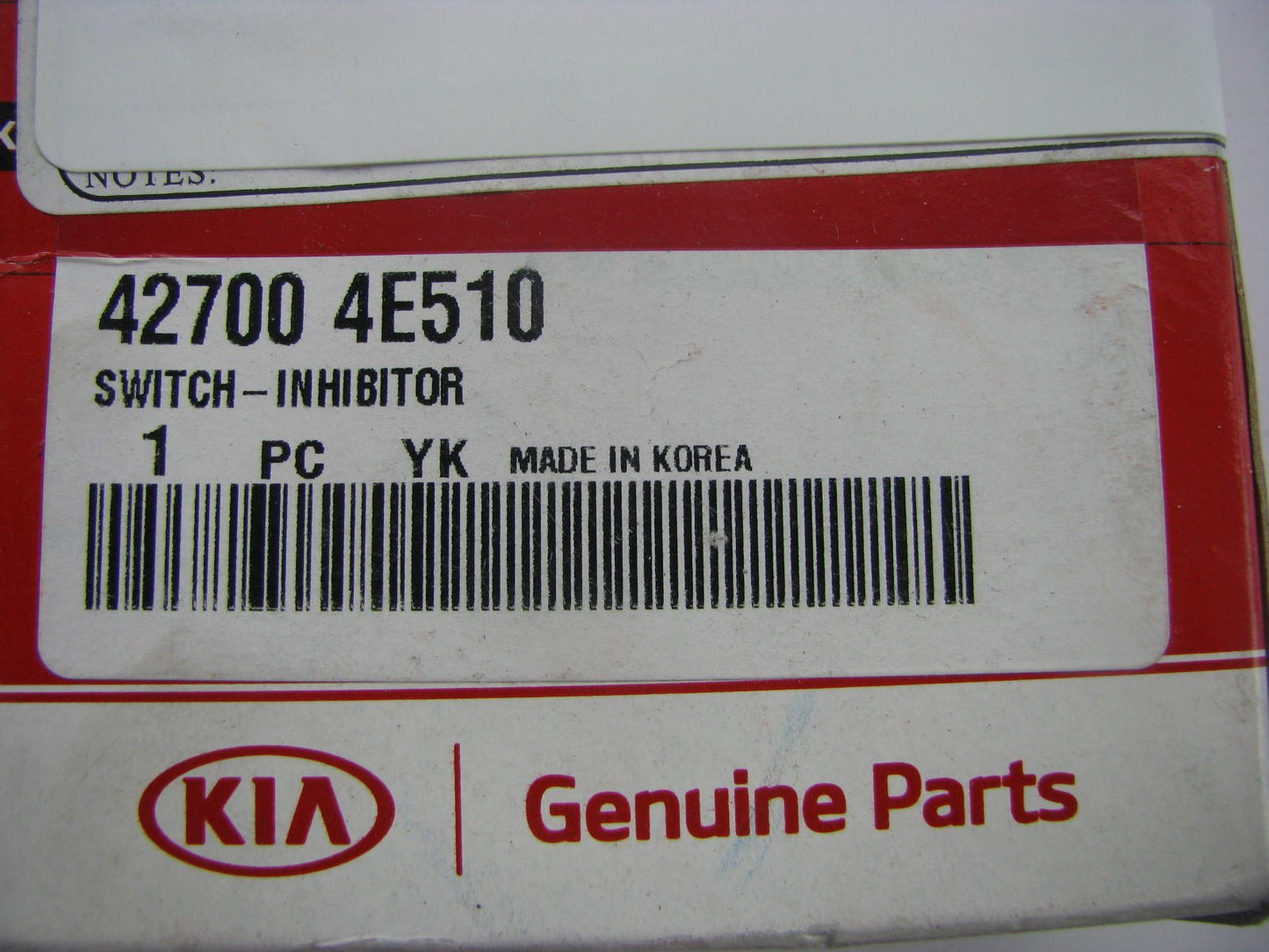 New Genuine Neutral Safety Inhibitor Switch OEM For 2015-17 Kia K900 427004E510