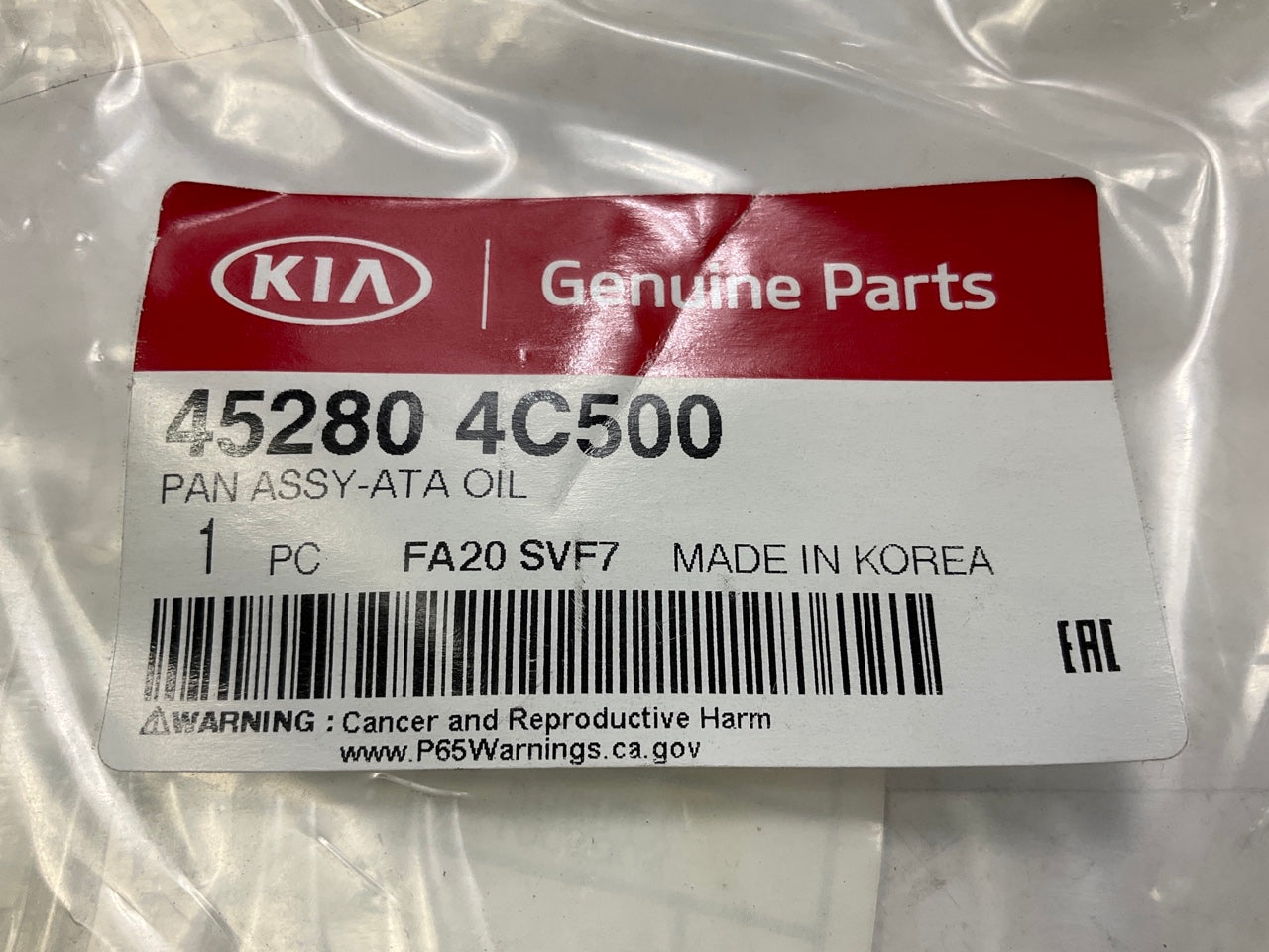 NEW Auto Trans Oil Pan OEM For 2009 Kia Borrego 3.8L V6 452804C500