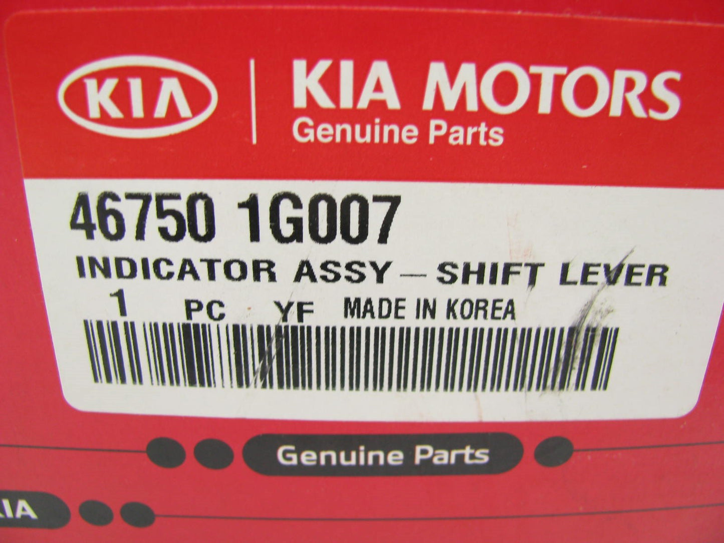 NEW - OEM Genuine Gearshift Shift Lever Indicator For 2007-11 Kia Rio 467501G007