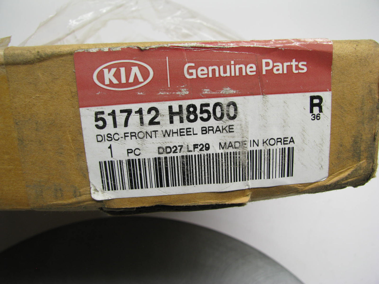 NEW GENUINE 51712H8500 FRONT Disc Brake Rotor OEM For 2012-2022 Kia Rio