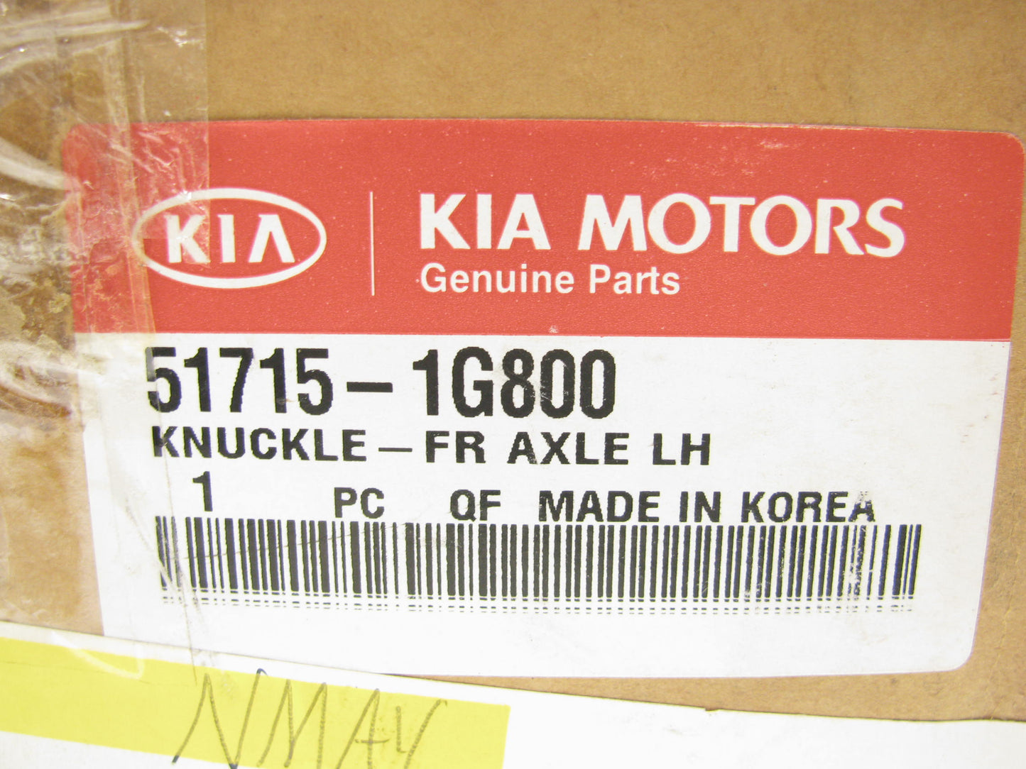NEW GENUINE Front Left Axle Knuckle OEM For 2006-2011 Kia Rio 517151G800