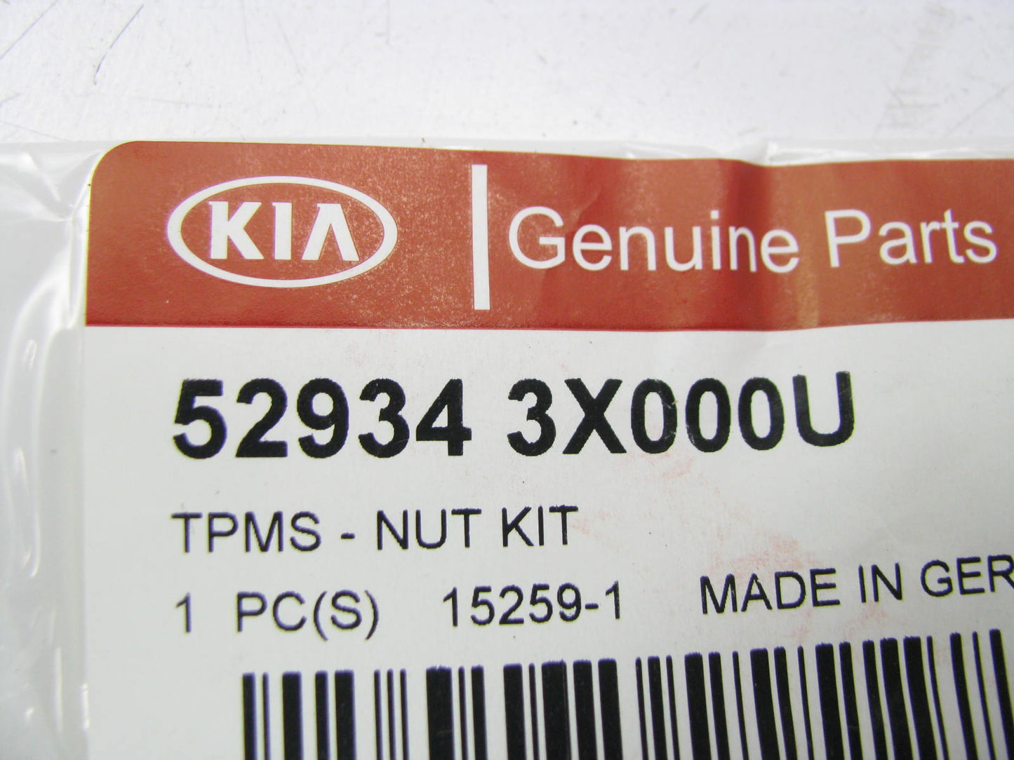 (4) NEW 529343X000U TPMS Tire Pressure Monitor Valve Stem Nuts OEM For Kia
