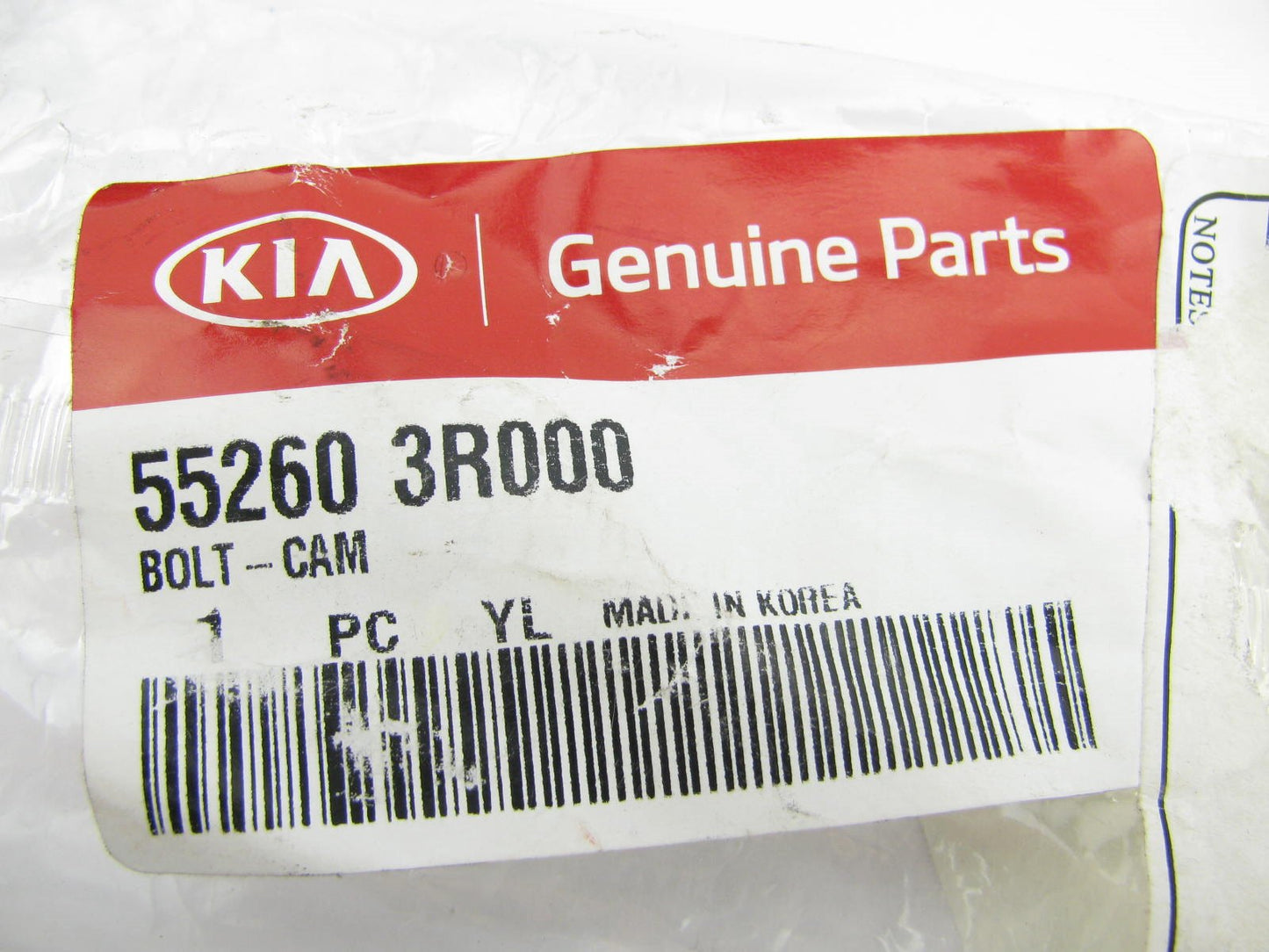 New Rear Lower Suspension Adjusting Camber Bolt 552603R000 Genuine OEM For KIA