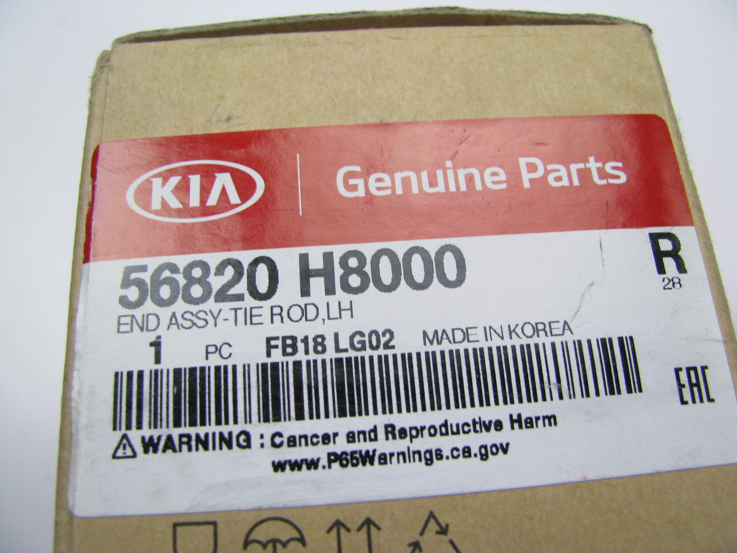 NEW GENUINE Left Outer Steering Tie Rod End OEM For 2018-2023 Kia Rio 56820H8000