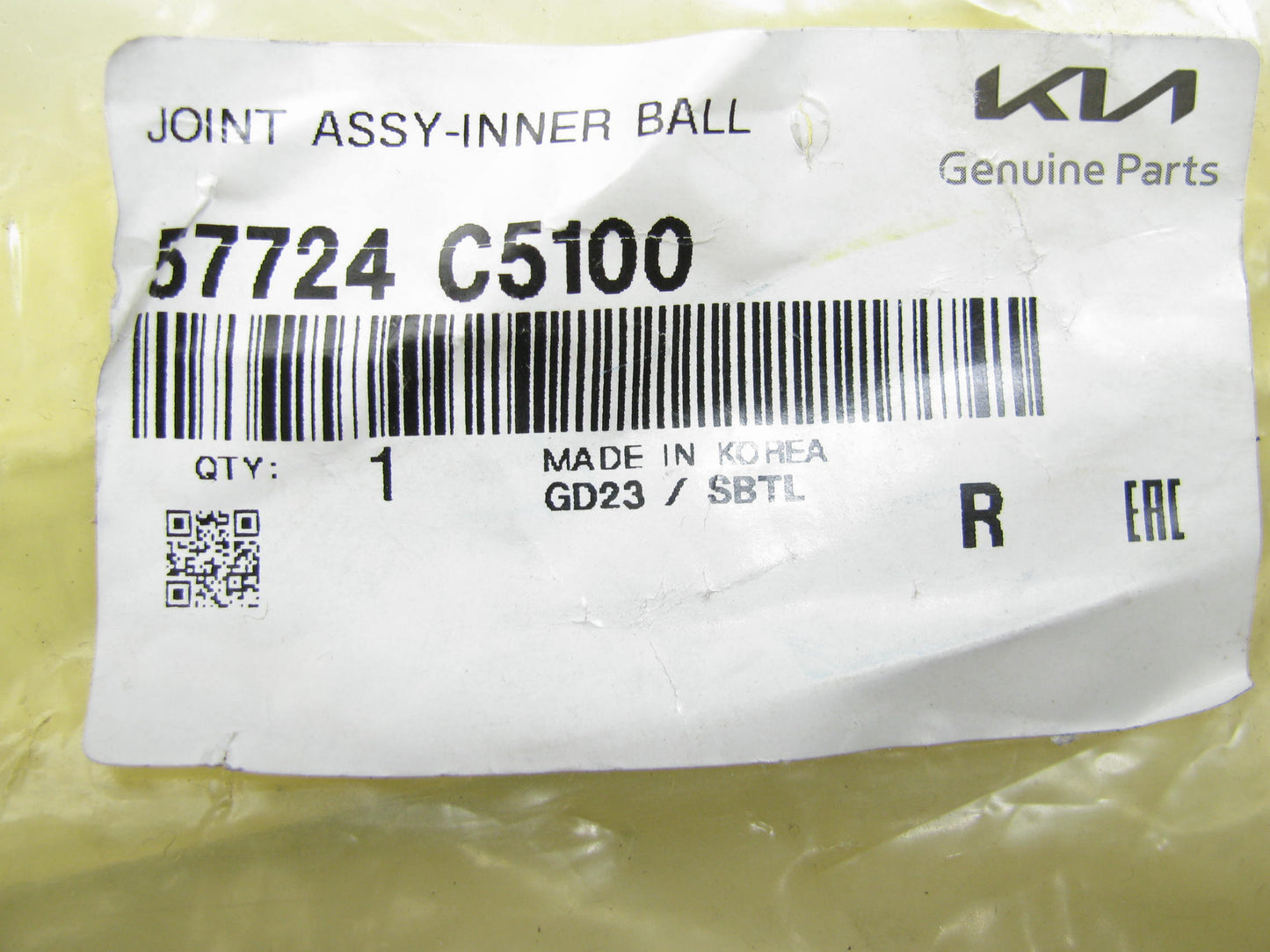 NEW Inner Steering Tie Rod End For 2016-2019 Kia Sorento AWD ONLY 57724C5100
