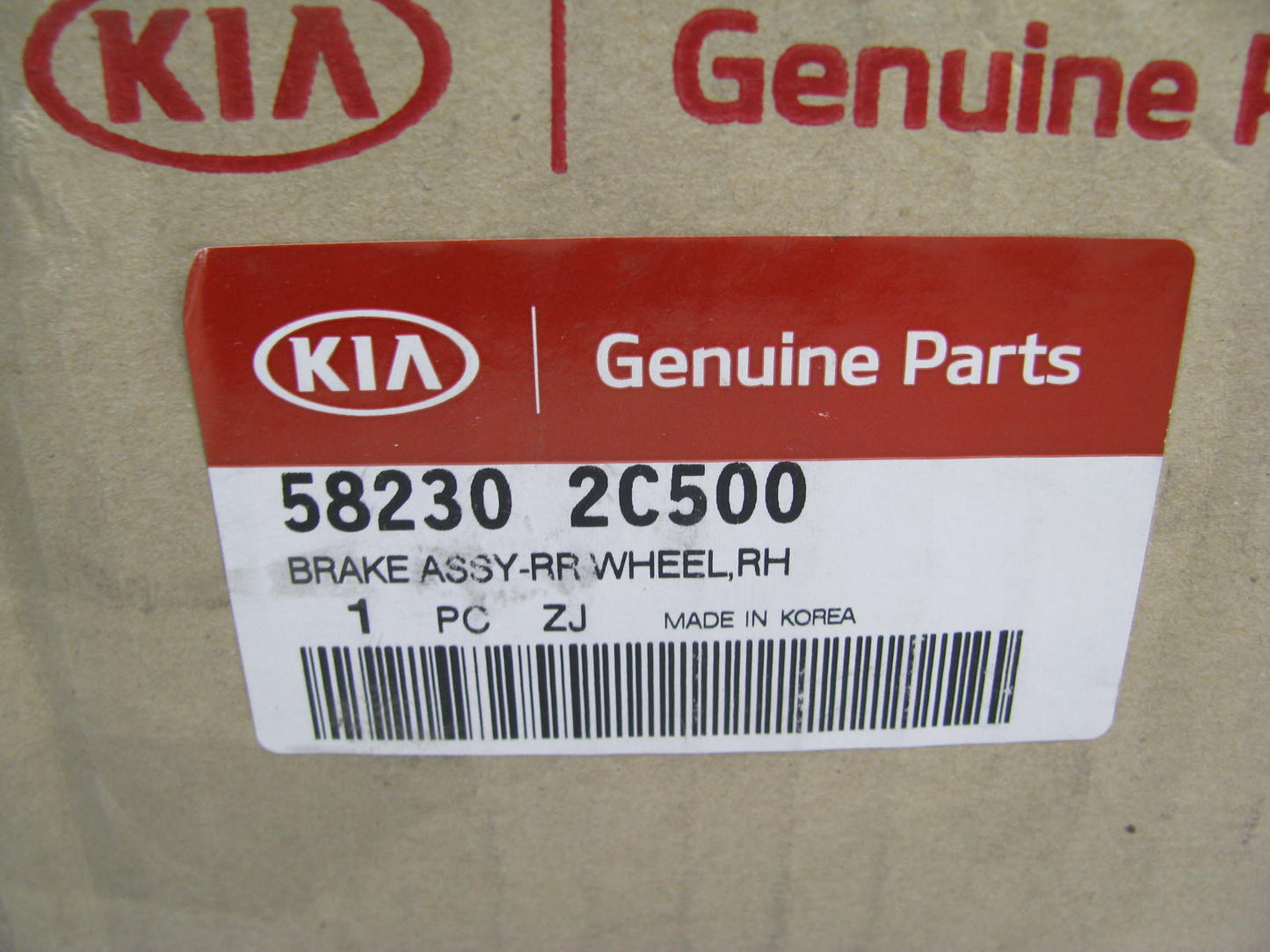 NEW - OEM 582302C500 Loaded Right Rear Disc Brake Caliper For 04-06 Kia Spectra