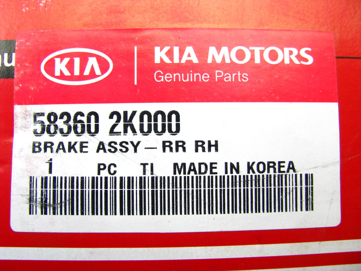 NEW GENUINE Right (Passengers Side) Drum Brake Assembly OEM For 2010 Kia Soul