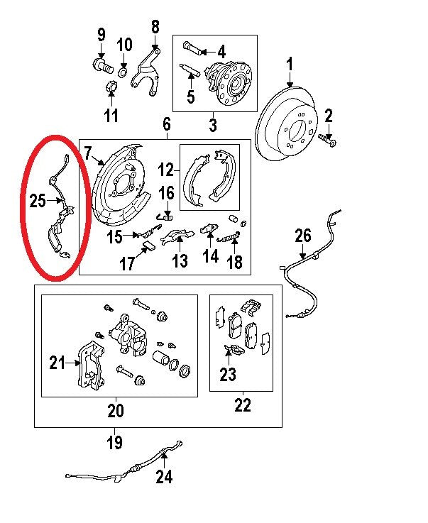 Rear Right (Passengers) ABS Wheel Speed Sensor EXTENSION CABLE For 10-13 Forte
