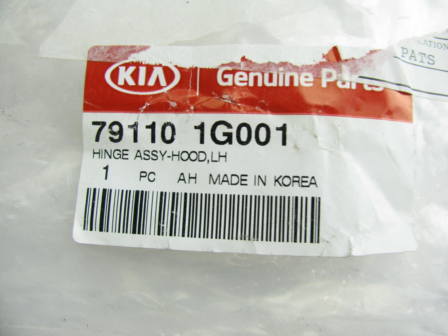 NEW GENUINE Hood Hinge Left Driver Side OEM For 2010-2011 Kia Rio 791101G001
