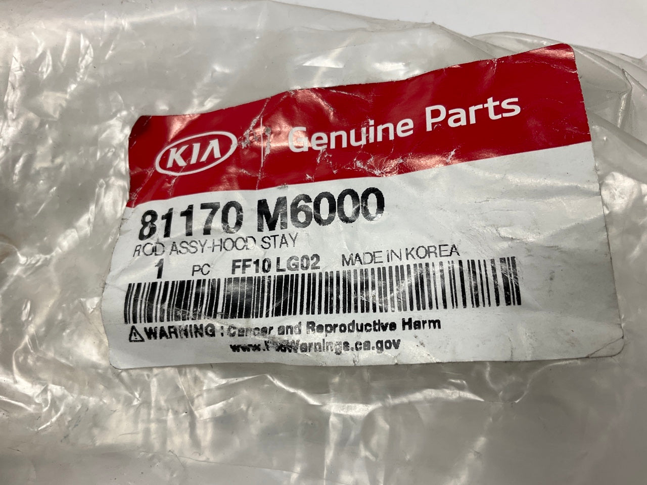 NEW GENUINE Hood Stay Support Prop Rod OEM For 2019-2021 Kia Forte 81170M6000