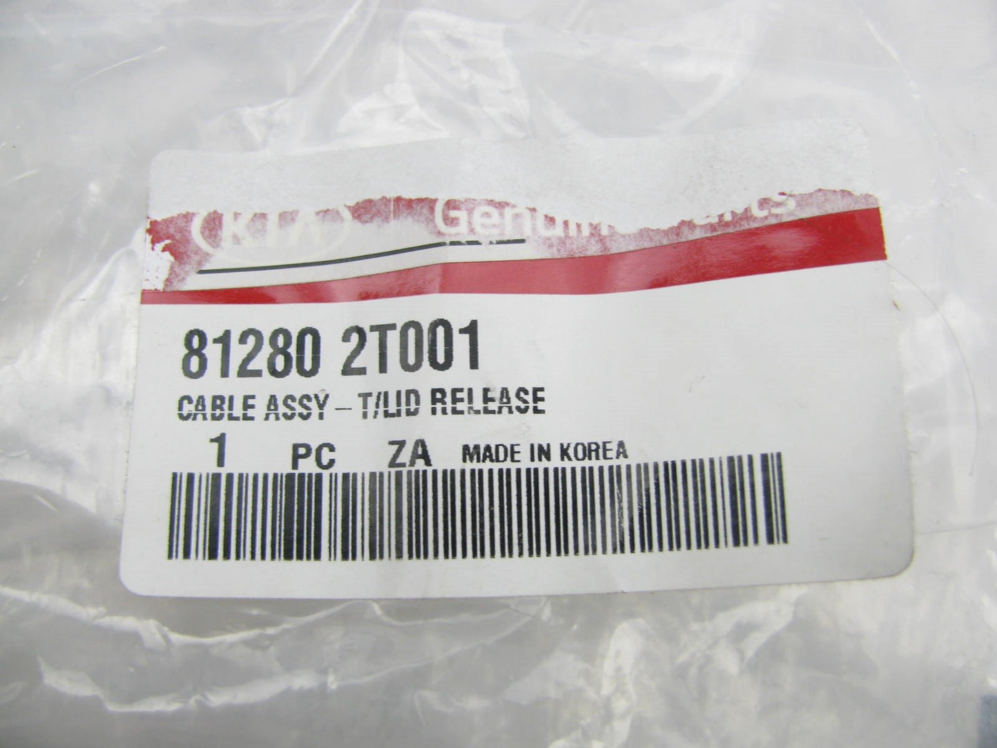 NEW OEM GENUINE Trunk Lid Open Release Cable For 2011-2015 Kia Optima 812802T001