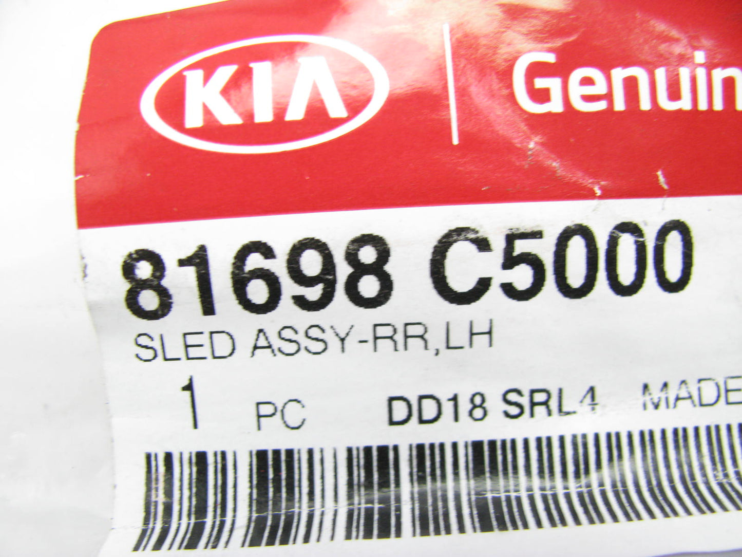 NEW - OEM 81698C5000 Sunroof Rear Left Slide For 2015-2020 Kia Sorento