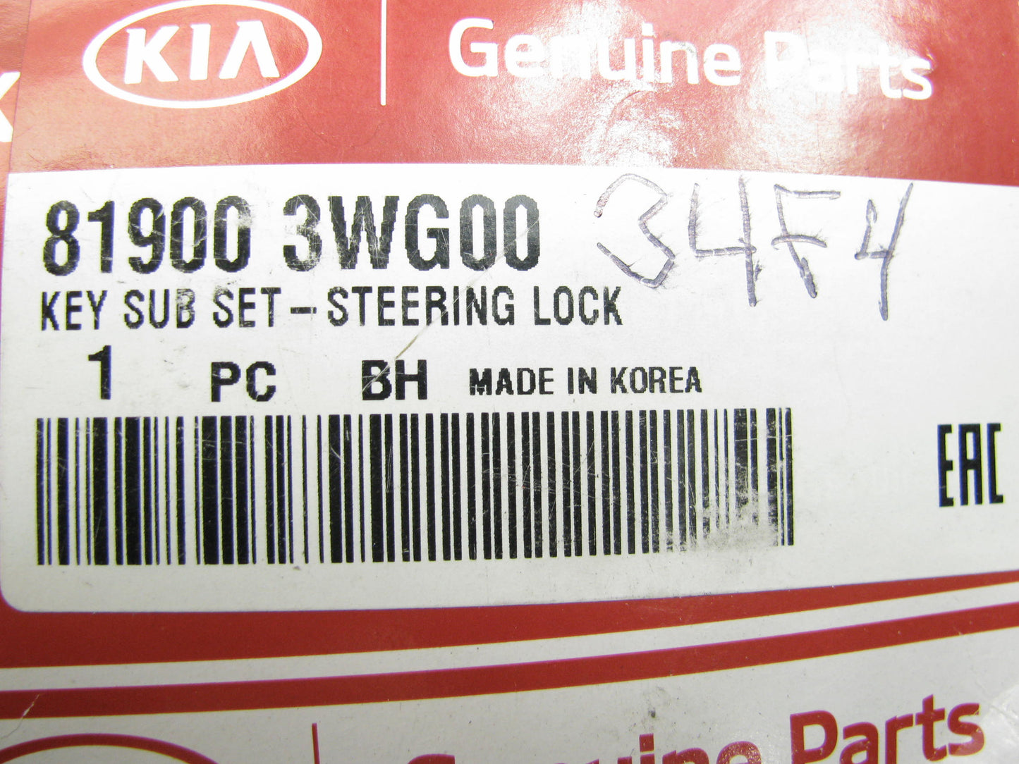 NEW Ignition Lock Cylinder W/ 2 Keys OEM For 2011-2017 Kia Sportage 819003WG00