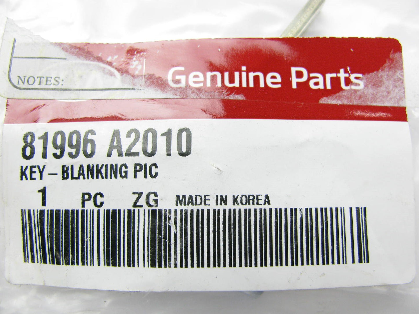 NEW - OEM GENUINE Uncut Smart Key Blank For 2014-2016 Kia Soul 81996A2010