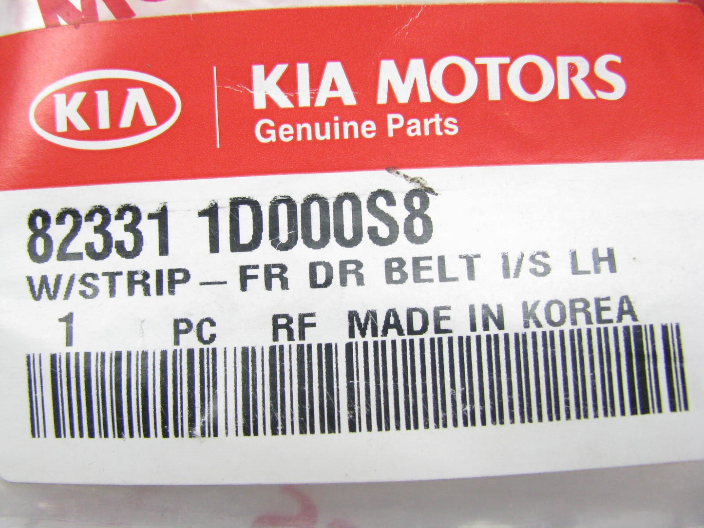 New Front Left Door Window Weatherstrip Belt OEM For 2007-10 Rondo 823311D000S8