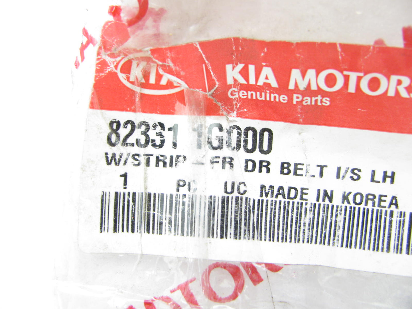 New OEM Left Front Door Window Belt Weatherstrip Molding Seal For 06-11 Kia Rio