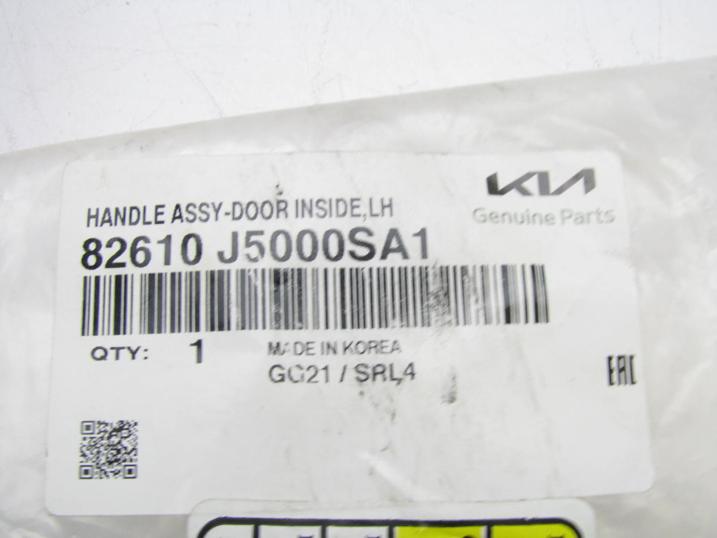 NEW Interior Door Handle Left Side OEM For 2018-2023 Kia Stinger 82610J5000SA1