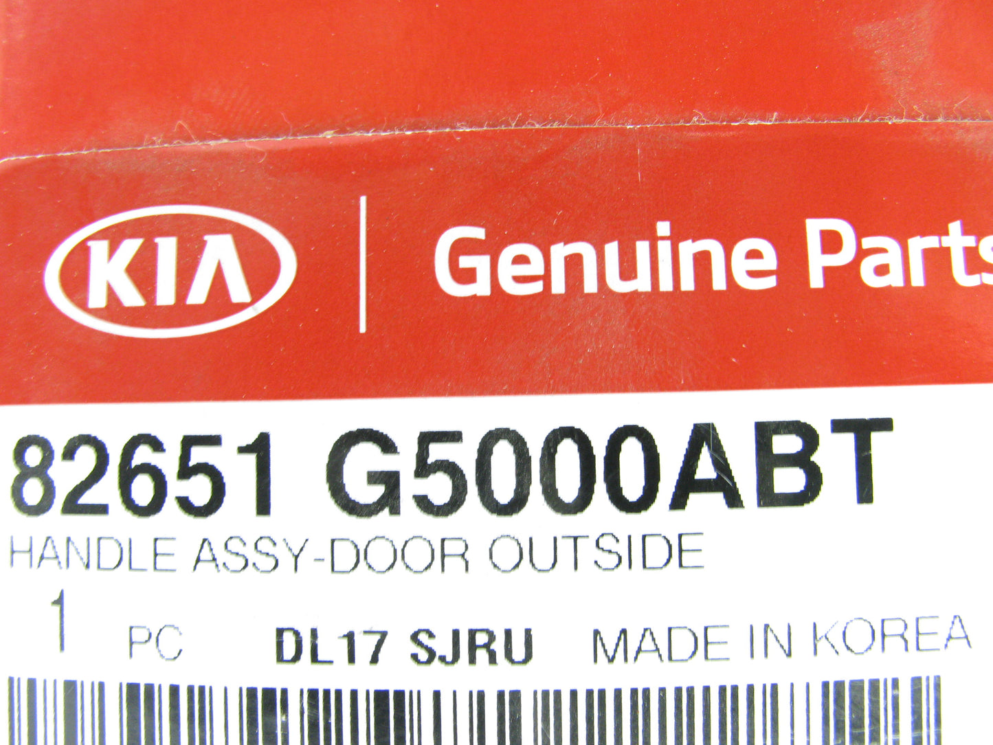 NEW - OEM Front Outer Door Handle For 2017-2022 Kia Niro 82651G5000ABT
