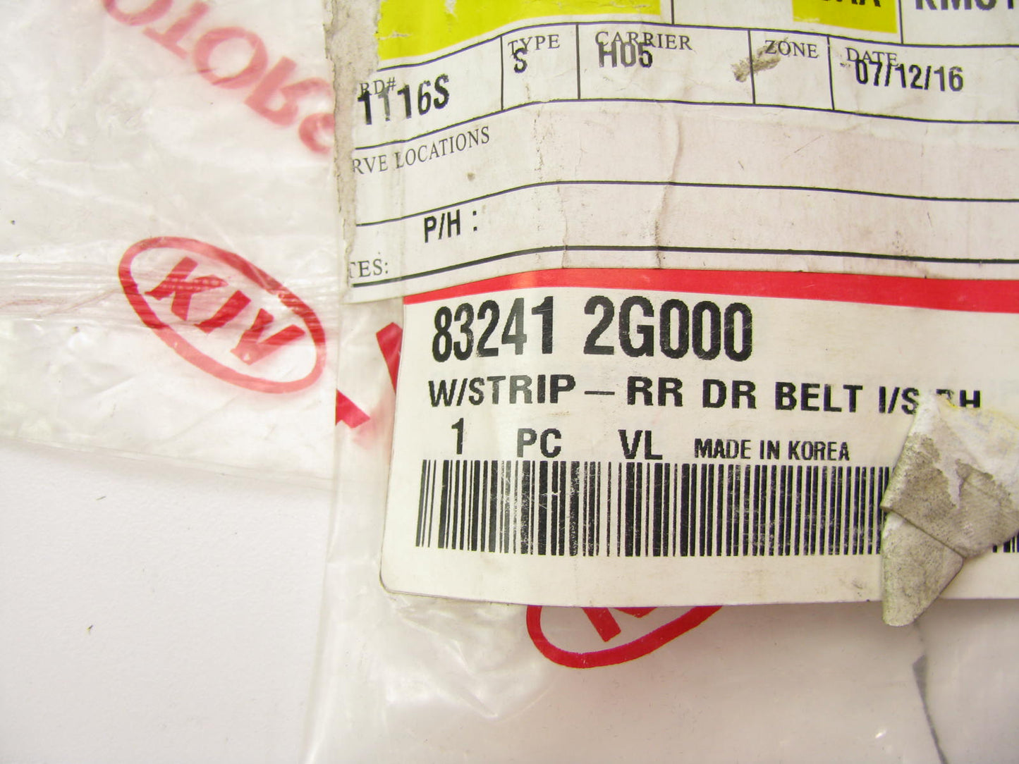 NEW GENUINE REAR RIGHT Door Window Weatherstrip Belt Seal OEM For 06-10 Optima